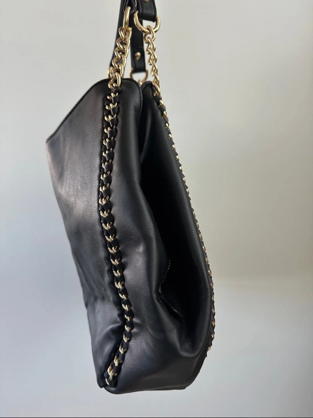 Bebe Colette Triple Entry Black Hobo Bag